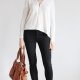 sweter vintage Dekolt na suwak