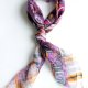 Zwiewna chusta vintage abstrakcyjne printy