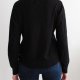 Czarny klasyczny sweter V neck