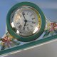 Past times  Porcelanowy zegar - kominkowa forma - urodziwe wiciokrzewu kwiecie