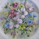 Royal VALE - WINTER - Flowers  of the Season-DUŻY 27 CM średnicy porcelanowy talerz kolekcjonerski
