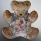 Franklin Mint - Teddy ' s  EASTER Basket by Sarah Bengry -limited edition   - unikatowa  misiowa forma - talerz  -patera kolekcjonerska