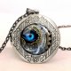 Steampunk - duże kolczyki wiszące - Egginegg