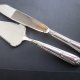 SILVER  PLATED  CAKE KNIFE & SERVER SET - NOWY SREBRZONY KOMPLET DO CIASTA