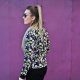 BLUZA BUTTON BOMBER BLOUSE FLOWER UNISEX KWIATY KWIATKI