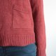 Ciepły sweter vintage ceglasty