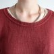 Ciepły sweter vintage ceglasty