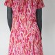 sukienka różowa lata 60-te