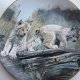 NATURE'S PLAYMATES  - PAST BY CHARLES FRACÈ -W.J.GEORGE 1991- KOLEKCJONERSKI TALERZ PORCELANOWY -BRADEX