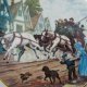 "the express thunders through " the trinity collection romantic english coaching by w.  Nicholas Mellor  Porcelanowy talerz kolekcjonerski