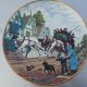 "the express thunders through " the trinity collection romantic english coaching by w.  Nicholas Mellor  Porcelanowy talerz kolekcjonerski