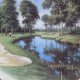 Danbury Mint - A.G.COLEMAN - GOLF COURSES OF THE BRITISH  ISLES - THE 10TH AT THE BELFRY - KOLEKCJONERSKI TALERZ PORCELANOWY