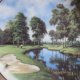 Danbury Mint - A.G.COLEMAN - GOLF COURSES OF THE BRITISH  ISLES - THE 10TH AT THE BELFRY - KOLEKCJONERSKI TALERZ PORCELANOWY