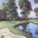 Danbury Mint - A.G.COLEMAN - GOLF COURSES OF THE BRITISH  ISLES - THE 10TH AT THE BELFRY - KOLEKCJONERSKI TALERZ PORCELANOWY