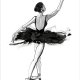baletnica I, 70x50cm, plakat z autorskiej ilustracji