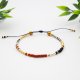 Bransoletka koralikowa Minimal Hematite - Red and Gold II