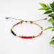 Bransoletka koralikowa Minimal Hematite - Light Red and Gold