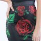 Królowa Róża / Black - ołówkowa spódnica