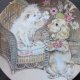 ROYAL WORCESTER BY PAM COOPER  - PUPPY LOVE -  COMPTON & WOODHOUSE  1991  kolekcjonerski talerz porcelanowy rzadko spotykana rzecz