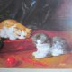 Nówka  Pocztówka -THE CAT COLLECTION - KITTENS PLAYING   BY ALFRED ARTHUR BRUNEL DE NEUVILLE ( 1852 - 1941 )