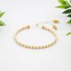 Bransoletka koralikowa Minimal Dots - White and Gold