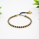 Bransoletka koralikowa Minimal Dots - Black and Gold