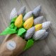 Tulipany z materiału 31cm-12szt Dzień matki
