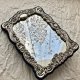 Vintage Silver Plated Mirror ❀ڿڰۣ❀ Lustro 27cm.❀ڿڰۣ❀ Wyjątkowe!