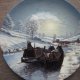 WEDGWOOD - limited edition - BETWEEN THE LOCK'S  BY ALAN FIRTH - WINTER MOONLIGHT -  bradex - kolekcjonerski talerz porcelanowy
