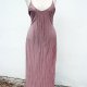 DUSTY PINK SUKIENKA GLAMOROUS RETRO VINTAGE STYLE