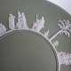 Wedgwood Antique - kolekcjonerski niezwykle  elegancki  klasyczny duży 24 cm talerz porcelanowy rarytas rzadko spotykany
