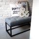 Ławeczka ławka LOFT STYLE nowoczesny styl nowoczesna pufa siedzisko do przedpokoju pikowana glamour indriustial