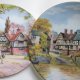 ROYAL WORCESTER - QUINTON'S VICTORIAN VILLAGES - SALOMON STUDIOS -  Klimatyczny kolekcjonerski talerz porcelanowy