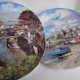 Malarski WEDGWOOD - WHITBY - BY CLIVE MADGWICK THE SAFE HARBOUR COLLECTION - KOLEKCJONERSKI TALERZ PORCELANOWY