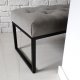 Ławeczka ławka LOFT STYLE nowoczesny styl konstrukcja stelaż metalowa siedzisko indriustial