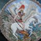 royal worcester Bellerofont walczący z Chimerą jak Święty Jerzy  ze smokiem  kolekcjonerski talerz porcelanowy rzadko spotykana rzecz