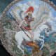 royal worcester Bellerofont walczący z Chimerą jak Święty Jerzy  ze smokiem  kolekcjonerski talerz porcelanowy rzadko spotykana rzecz