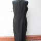 Czarna długa sukienka z rozporkiem