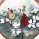 Litografia na porcelanie ❀ڿڰۣ❀ Limited Edition - Plate crafted in Japan - Nature's Collection