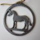 PEWTER Norway hanstad tinn - fjord hest -  oryginalna cynowa  ZAWIESZKA DEKORACYJNA