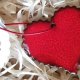 CERAMICZNE CZERWONE SERCE ZAWIESZKA HAND-MADE NA PREZENT WALENTYNKOWY - wyjątkowy upominek od serca - CERAMIKA GAIA