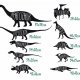 DINOZAURY NAKLEJKI NA ŚCIANĘ