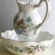 Vintage Aynsley Wild Tudor ❤ Komplet toaletowy - kwiatowe zdobienie