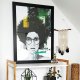 plakat kobieta Afro green 60x90cm