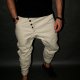 SPODNIE BUTTON DIAGONALLY PANTS UNISEX beżowe