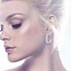 Swarovski Crystal - HOOP BLUE PIERCED EARRINGS, RHODIUM PLATED - Rozgwieżdżone niebo ❀ڿڰۣ❀ Kolczyki
