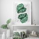 Plakat botaniczny monstera  50x70 cm B2