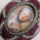 Biżuteryjna emaliowana ramka na zdjęcie -urocza niespotykanana wiktoriańska