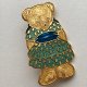 Vintage cloisonne enamel Teddy Bear ❤ Broszka ❤