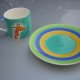 Whittard hand painted designed  in England radosny zestaw
